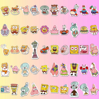 100 Sticker Anime Spongebob Squarepants Dễ Thương