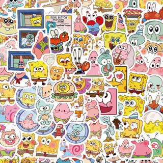 100 Sticker Anime Spongebob Squarepants Dễ Thương