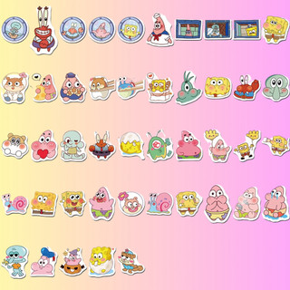 100 Sticker Anime Spongebob Squarepants Dễ Thương