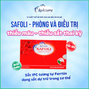Avisure Safoli – Bổ Sung Sắt & Acid Folic Chính Hãng Cho Mẹ Bầu Mẹ Cho Con Bú Và Người Thiếu Máu