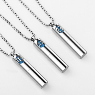 Dây Chuyền Nước Hoa 12 Chòm Sao Chất Liệu Thép Titan, Vòng Cổ Lưu Hương Nước Hoa Life Plus - VC01