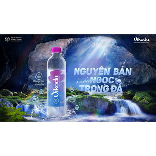 Thùng 24 Chai Nước Khoáng Kiềm Thiên Nhiên Vikoda 500ml - Giàu và bổ sung vi khoáng tự nhiên từ nguồn Đảnh Thạnh