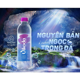 Thùng 24 Chai Nước Khoáng Kiềm Thiên Nhiên Vikoda 350ml - Giàu và bổ sung vi khoáng tự nhiên từ nguồn Đảnh Thạnh