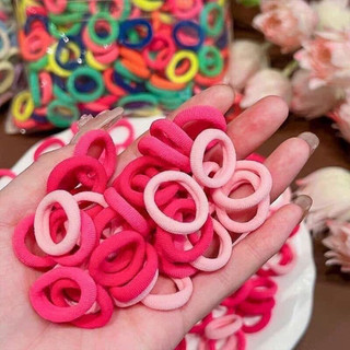 Bộ 500 Chun Cột Tóc Nhiều Màu Sắc Dành Cho Bé, Độ Co Dãn Tốt - Miễn Phí Ship 🎀