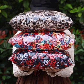 Bộ 500 Chun Cột Tóc Nhiều Màu Sắc Dành Cho Bé, Độ Co Dãn Tốt - Miễn Phí Ship 🎀