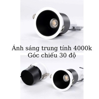 Đèn Led Âm Trần Chống Chói Spotlight 7W - 12W Trang Trí Phòng Khách Phòng Ngủ Hành Lang Lối Đi