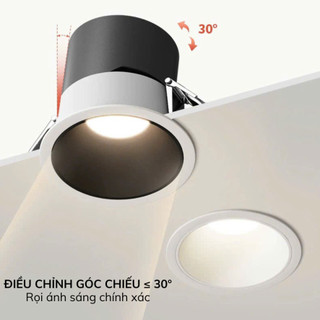Đèn Led Âm Trần Chống Chói Spotlight 7W - 12W Trang Trí Phòng Khách Phòng Ngủ Hành Lang Lối Đi