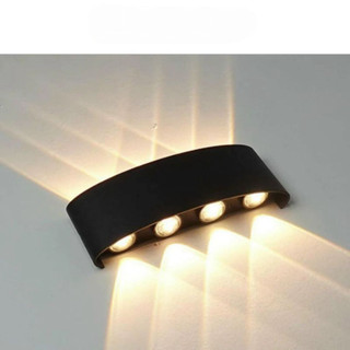 Đèn LED ốp Tường 2 Đầu hắt 6 Tia 8 Tia Ánh Sáng Treo Tường Ngoài Trời Trang Trí Cầu Thang Ban Công- Đèn hắt tia cao cấp
