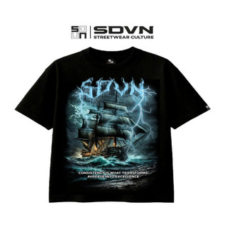 Áo Thun Form Big Boxy  "STORM SHIP" cotton 100%  Brand Chính Hãng SDVN UNISEX