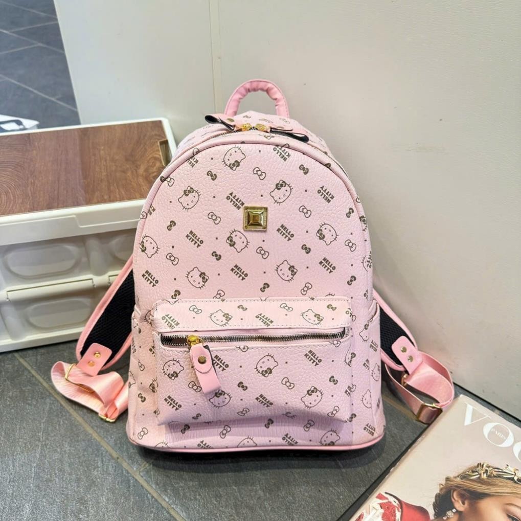 Balo đi học balo nữ hello kitty KT36*40cm vừa A4 vừa laptop 14,5ink hàng đẹp dày dặn