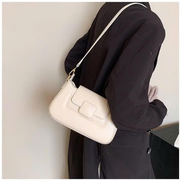 Túi xách nữ túi đeo chéo size 18 và 24cm khóa vuông 2 bản dây đeo