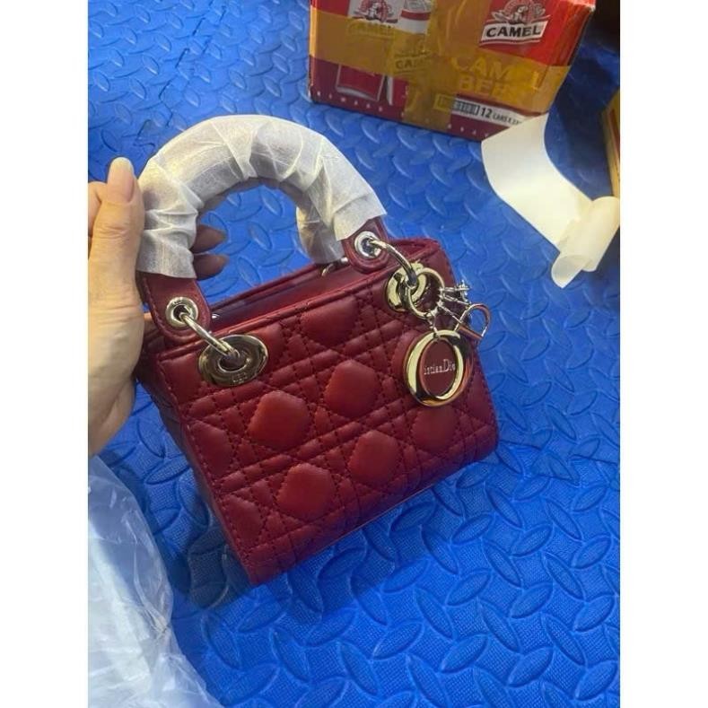 Túi cầm tay nữ túi đeo chéo size 17cm kèm hộp