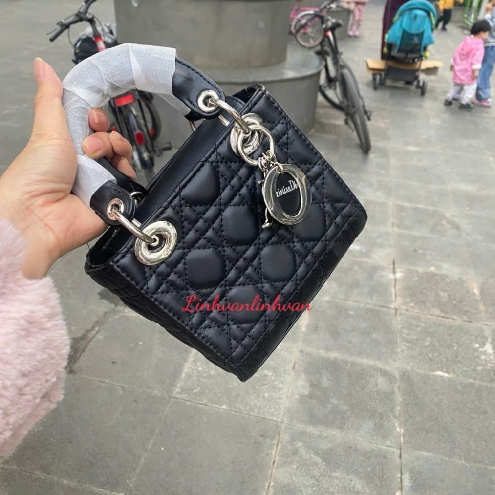 Túi cầm tay nữ túi đeo chéo size 17cm kèm hộp