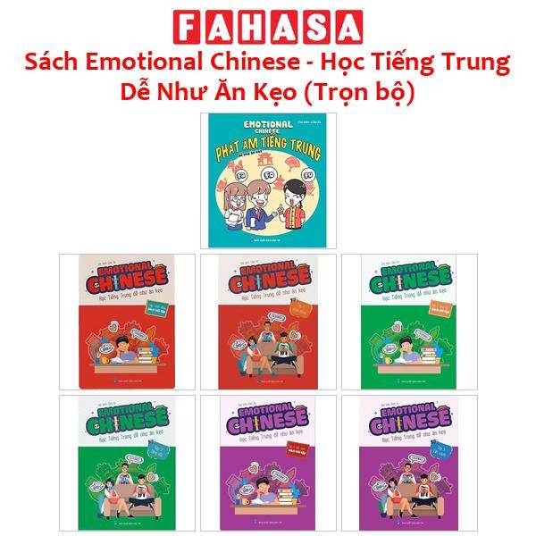 Sách - Sách Emotional Chinese - Học Tiếng Trung Dễ Như Ăn Kẹo (Trọn bộ)