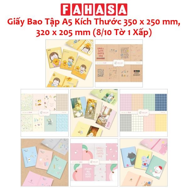 Giấy Bao Tập A5 Kích Thước 350 x 250 mm, 320 x 205 mm (8/10 Tờ 1 Xấp)
