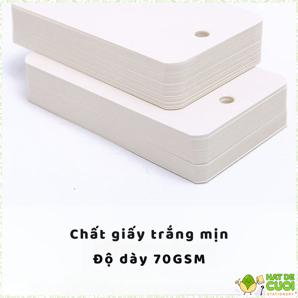 Tập 50 tờ Flashcard thẻ nhớ bìa trơn nâu/ đen NO54 Tập thẻ ghi chú, học từ mới trơn basic | BigBuy360 - bigbuy360.vn