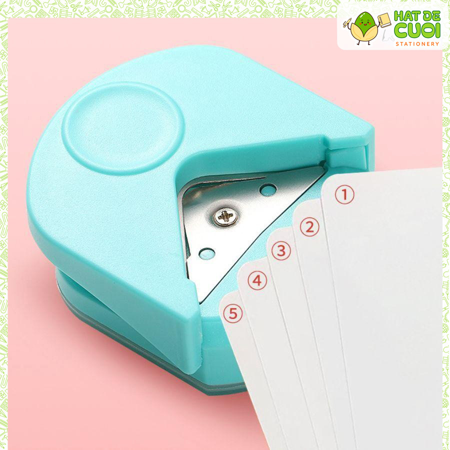 Dụng cụ bấm tròn viền giấy K98 tiện lợi, cắt tròn giấy, dụng cụ cắt góc bo tròn giấy