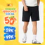 Quần short nam YODY quần đùi form relax thoải mái, trẻ trung, cạp chun dây rút MCJT25S043