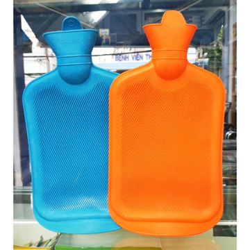 Túi chườm cao su - túi chườm nóng Cao Su Loại To 2000ml [2 Lít], túi chườm hỗ trợ giảm đau bụng ( Màu ngẫu nhiên )