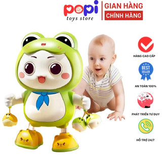 ```Đồ Chơi Ếch Xanh Pin Phát Nhạc – Có Đèn, Nhảy Múa Vui Nhộn, Giúp Bé Yêu Thoải Mái Vui Chơi Hàng Ngày```
