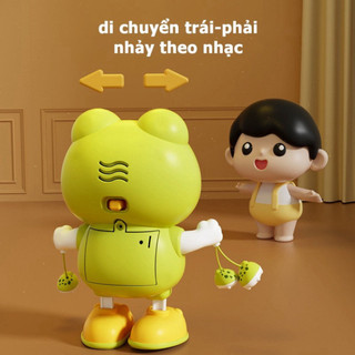 ```Đồ Chơi Ếch Xanh Pin Phát Nhạc – Có Đèn, Nhảy Múa Vui Nhộn, Giúp Bé Yêu Thoải Mái Vui Chơi Hàng Ngày```