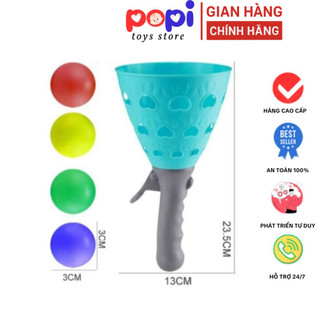 ```Đồ Chơi Tung Hứng Bóng Nhiều Màu - Khuyến Khích Bé Vận Động, Tương Tác, Bao Gồm 2 Tay Hứng & 4 Quả Bóng```