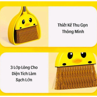 Bộ 3 Đồ Chơi Quét Dọn Cho Trẻ Em – Chổi Lau Nhà, Hót Rác & Cây Lau Mini Dành Cho Bé Yêu Giúp Học Tập Thú Vị