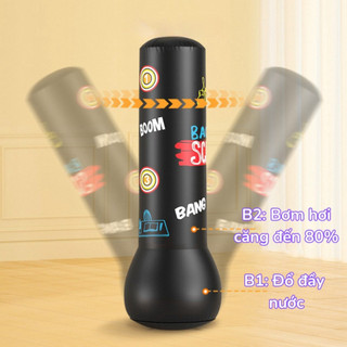 Bộ Đồ Chơi Boxing Hơi Cho Trẻ Em Kèm Bơm, Cột Đấm Bốc Giúp Bé Tập Thể Dục Vui Vẻ Tại Nhà Một Cách Thú Vị.