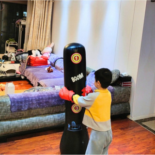 Bộ Đồ Chơi Boxing Hơi Cho Trẻ Em Kèm Bơm, Cột Đấm Bốc Giúp Bé Tập Thể Dục Vui Vẻ Tại Nhà Một Cách Thú Vị.