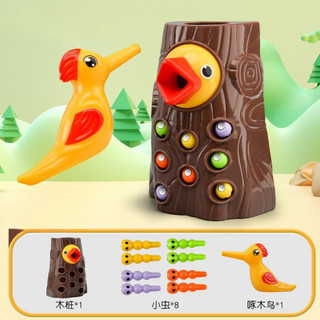Đồ Chơi Gỗ Bắt Sâu Chim Gõ Kiến Dành Cho Trẻ – Trò Chơi Gắp Sâu Rèn Tư Duy và Kỹ Năng Tay Mắt