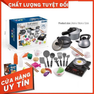 Bộ Đồ Chơi Nấu Ăn Playhouse 36 Chi Tiết – Bếp Có Nhạc & Đèn, Mô Phỏng Giúp Bé Phát Triển Kỹ Năng Nấu Nướng Sáng Tạo.