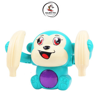Đồ Chơi Khỉ Nhào Lộn Vui Nhộn Cho Trẻ Em – Khỉ Con Xoay 360 Độ Kèm Nhạc Đèn Đáng Yêu - POPITOYS