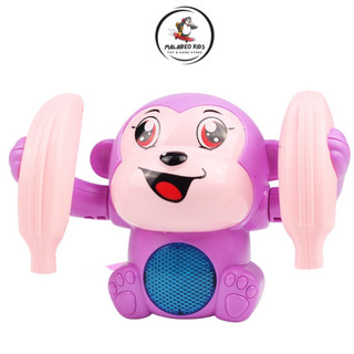 Đồ Chơi Khỉ Nhào Lộn Vui Nhộn Cho Trẻ Em – Khỉ Con Xoay 360 Độ Kèm Nhạc Đèn Đáng Yêu - POPITOYS