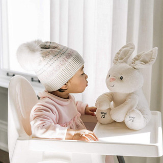 Thú Bông Ú Òa - Thỏ Trắng Có Nhạc Mềm Mại, Đồ Chơi Dễ Thương Cho Bé Yêu - Thương Hiệu POPITOYS.