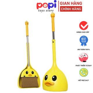 Bộ Đồ Chơi Vịt Vàng Hút Rác Cho Trẻ, Chổi Quét Nhà Dễ Dàng Tháo Lắp - Đồ Chơi Mini POPITOYS Cho Bé Yêu!