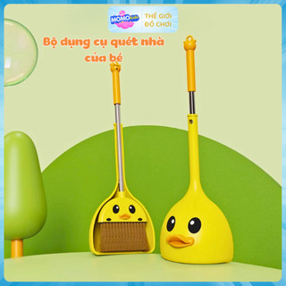 Bộ Đồ Chơi Vịt Vàng Hút Rác Cho Trẻ, Chổi Quét Nhà Dễ Dàng Tháo Lắp - Đồ Chơi Mini POPITOYS Cho Bé Yêu!