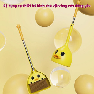 Bộ Đồ Chơi Vịt Vàng Hút Rác Cho Trẻ, Chổi Quét Nhà Dễ Dàng Tháo Lắp - Đồ Chơi Mini POPITOYS Cho Bé Yêu!