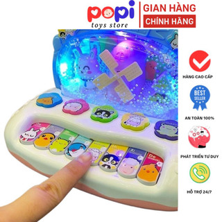 Đồ Chơi Đàn Piano Cối Xay Gió Bông Tuyết Chạy Pin Phát Nhạc Có Đèn LED Âm Thanh Sống Động Dành Cho Bé - Quà Tặng Trẻ Em