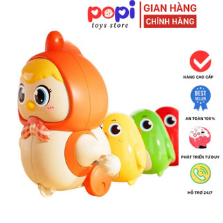 Sản phẩm Đồ Chơi Vặn Cót Gà Mẹ Và Gà Con Nối Đuôi, Đàn Gà Từ Tính Vui Nhộn Giúp Bé Tập Bò - POPITOYS