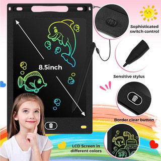 Bảng Vẽ LCD Đa Màu 8.5/12 Inch Cho Trẻ Em Từ 3-8 Tuổi, Máy Tính Bảng Có Dây Đồ Chơi Nghệ Thuật - POPI