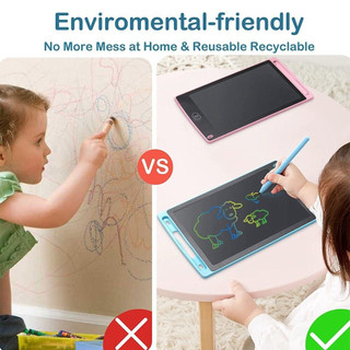 Bảng Vẽ LCD Đa Màu 8.5/12 Inch Cho Trẻ Em Từ 3-8 Tuổi, Máy Tính Bảng Có Dây Đồ Chơi Nghệ Thuật - POPI
