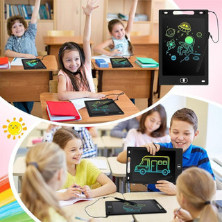 Bảng Vẽ LCD Đa Màu 8.5/12 Inch Cho Trẻ Em Từ 3-8 Tuổi, Máy Tính Bảng Có Dây Đồ Chơi Nghệ Thuật - POPI