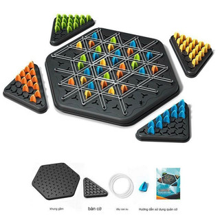 Cờ Liên Xích và Cờ Vua Tam Giác Dây Chun - Đồ Chơi Trẻ Em Phát Triển Trí Tuệ POPITOYS, Boardgame thú vị!