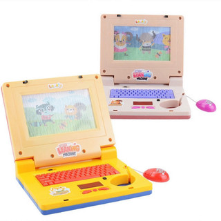Máy Tính Đồ Chơi Mini Có Nhạc Cho Bé, Kèm Chuột Và Đèn LED - Giải pháp An Toàn Thay Thế Điện Thoại - POPITOYS