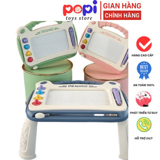 ```Bảng Vẽ Gạt Xóa Thông Minh Cao Cấp Có Chân, Giúp Bé Phát Triển Sáng Tạo - Dành Cho Học Tập - POPITOYS```