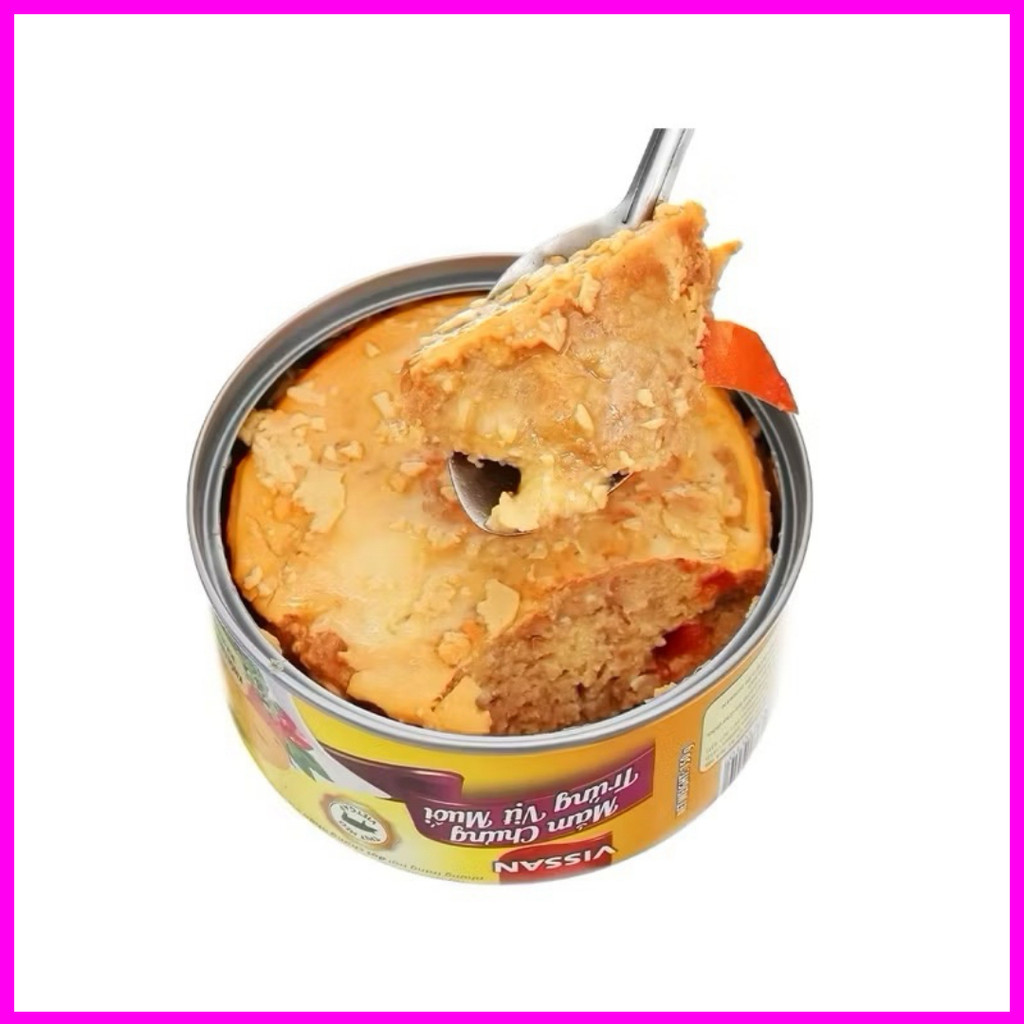 [Combo 10 Hộp] Mắm Chưng Trứng Vịt Muối Vissan 150g – Chính Hãng Date 2028, HSD 36 Tháng, Ăn Liền