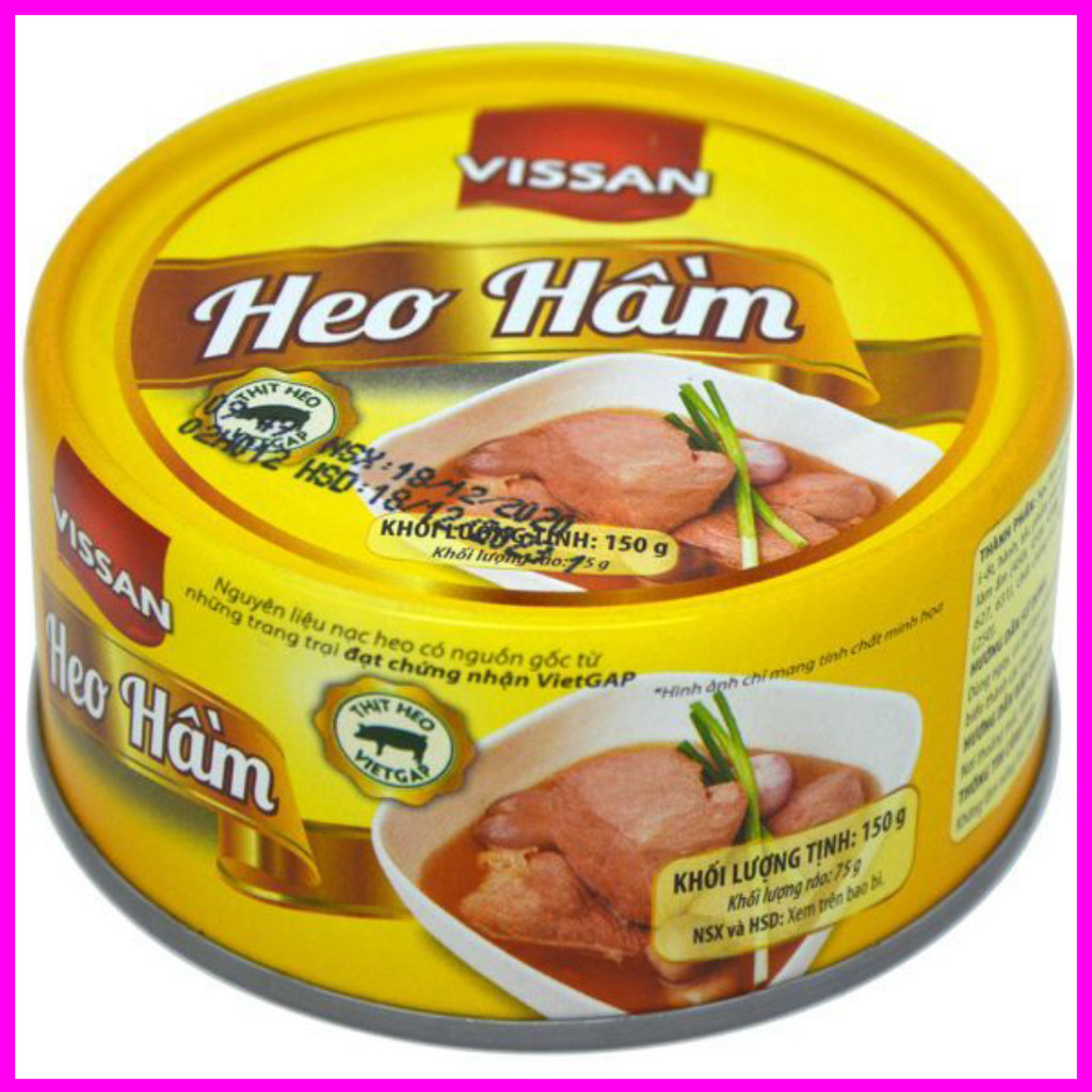 [Combo 5 Hộp] Heo Hầm Vissan 150g – Chính Hãng Date 2029, HSD 36 Tháng, Ăn Liền Tiện Lợi