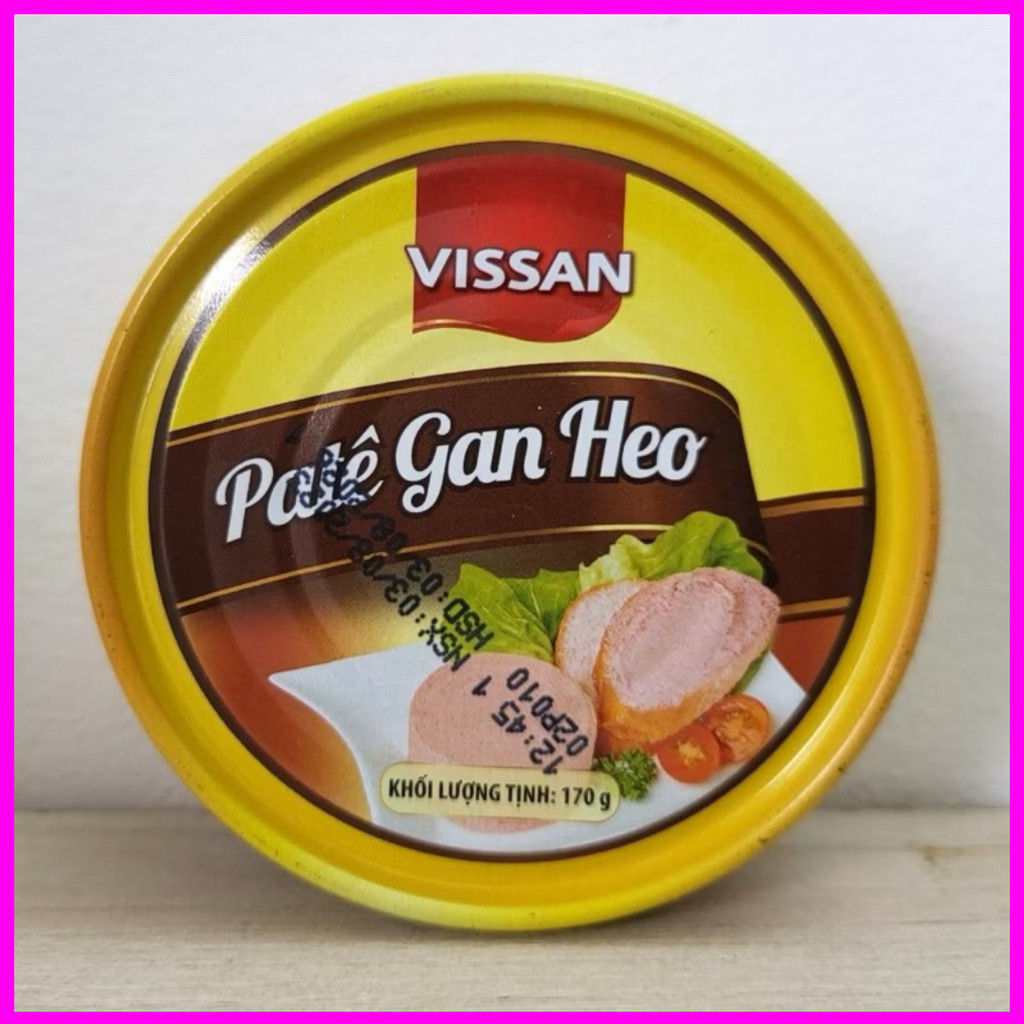 [ COMBO 5 HỘP ] Patê Gan Heo Vissan – Date 2028, HSD 36 Tháng, Ăn Liền Tiện Lợi