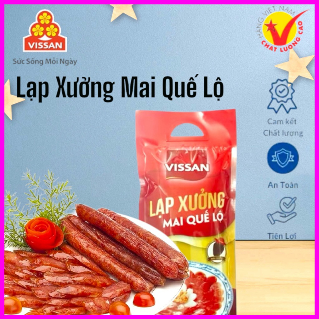 1KG Lạp Xưởng Vissan Mai Quế Lộ – Chính Hãng, Date Mới – HSD Dài 7 Tháng