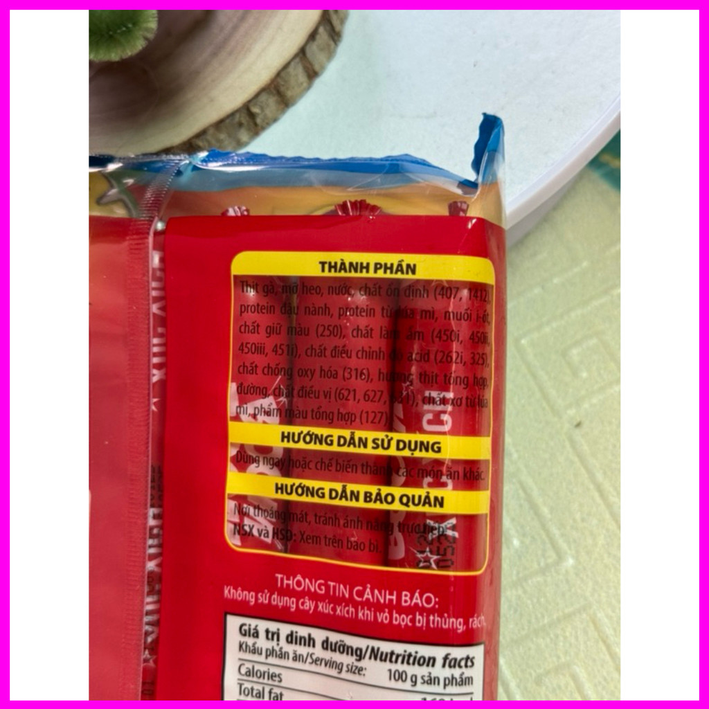 Vissan Xúc Xích Tiệt Trùng Boom Boom 6 Cây x 35g Date Mới